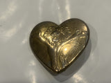 Cartoon Lion on a Heart Lapel Hat Pin