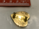 Cartoon Lion on a Heart Lapel Hat Pin
