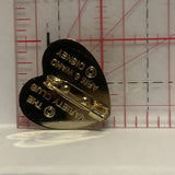 Fantasia Mickey Mouse on a Heart Lapel Hat Pin