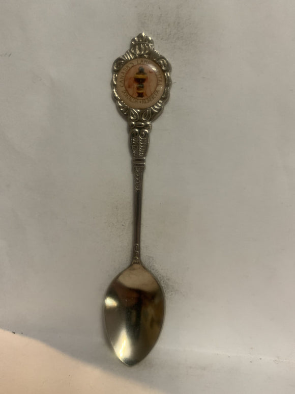 Canada's Lamp Capital Donalda Alberta Souvenir Spoon