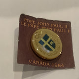 Pope John Paul II Canada 1984 Lapel Hat Pin AD
