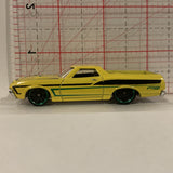 Yellow 72 Ford Ranchero ©2008 Hot Wheels Diecast Cars CJ
