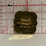 Chinese Building Temple Writing Chinese Exhibition Lapel Hat Pin