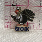Bowling Turkey Score 13  Lapel Pin