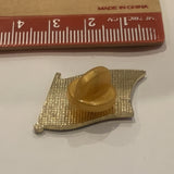Eagle on a USA American Flag Lapel Hat Pin AD