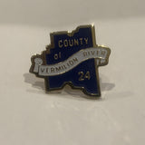 County of Vermilion River #24 Lapel Hat Pin AD