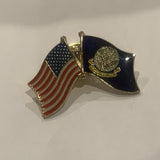 USA US Navy Friendship Flags Lapel Hat Pin AD