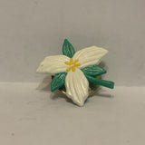 Trillium Flower Lapel Hat Pin