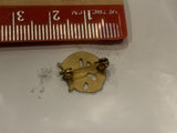 R Chain Bird Flower Lapel Hat Pin