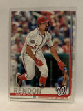 #242 Anthony Rendon Washington Nationals 2019 Topps Series One Baseball Card