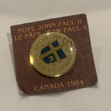 Pope John Paul II Canada 1984 Lapel Hat Pin AE