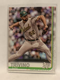 #83 Lou Trivino Oakland Athletics 2019 Topps Series One Baseball Card