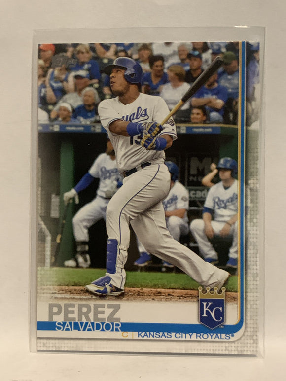 #168 Salvador Perez Kansas City Royals 2019 Topps Series One Baseball Card