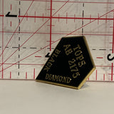 TOPS AB 2175 Black Diamond Diamond Logo Lapel Hat Pin