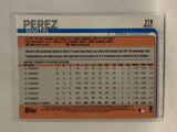 #219 Martin Perez Texas Rangers 2019 Topps Series One Baseball Card