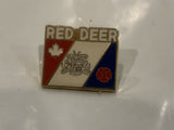 Red Deer Alberta Flag Lapel Hat Pin