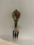Canada USA Peace Gardens Fork Souvenir Spoon