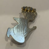 Angel Praying Jewelled Halo Lapel Hat Pin AE