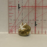 White Dove Lapel Hat Pin