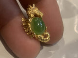 Greem Gem Seahorse Lapel Hat Pin