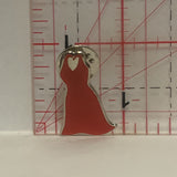 Red Dress Lapel Hat Pin