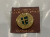 Pope John Paul II Canada 1984 Lapel Hat Pin