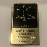 201 World Figure Skating Champonships Vancouver Canada Lapel Hat Pin AE