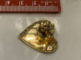 USA American Flag on a Heart Lapel Hat Pin
