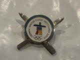 2010 Olympic Winter Games Vancouver Skis Lapel Hat Pin