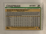 #166 Matt Chapman 571/2019 Gold Oakland Athletics 2019 Topps Series One Baseball Card