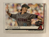 #222 Zack Greinke Arizona Diamondbacks 2019 Topps Series One Baseball Card