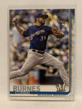 #94 Corbin Burnes Rookie Milwaukee Brewers 2019 Topps Series One Baseball Card
