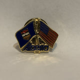 Alberta United States Friendship Flags Lapel Hat Pin