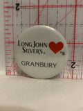 Long John Silver's Love's Granbury Button Pinback
