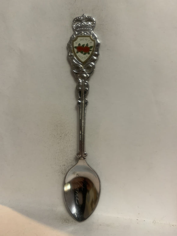 Strome Alberta Rose  Souvenir Spoon