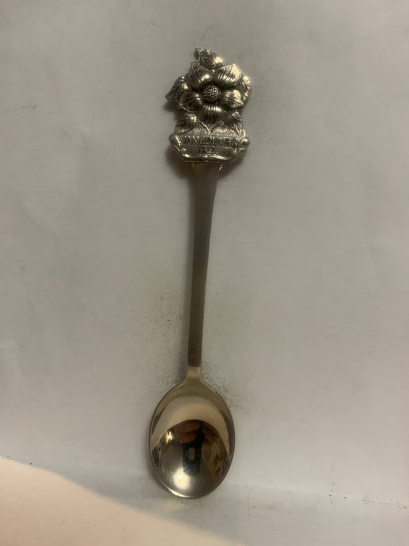 Vancouver BC Dogwood Flower Souvenir Spoon
