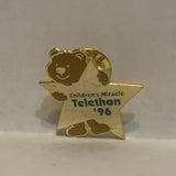 Children Miracle Telethon '96 Star Teddy Bear Lapel Hat Pin