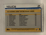 #239 Christian Yelich League Leaders Milwaukee Brewers 2019 Topps Series One Baseball Card