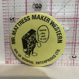 Mr Mattress Maker Western Norphil Enterprises Advertising Button Pinback