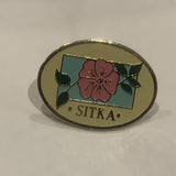 Sitka Alberta Wild Rose Lapel Hat Pin AF
