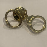 Handcuffs Lapel Hat Pin AF