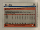 #256 Cody Allen Cleveland Indians 2019 Topps Series One Baseball Card