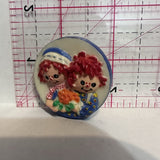 Raggedy Ann And Andy Cartoons Button Pinback