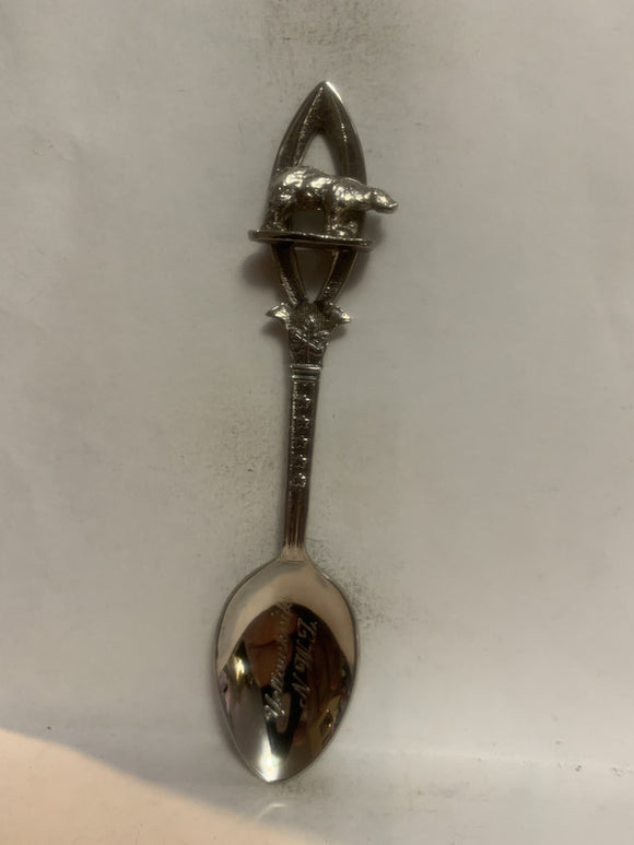 Yellowknife Northwest Territories Polar Bear Souvenir Spoon