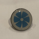 Blue Flower Logo Lapel Hat Pin AF