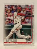 #101 Michael Taylor Washington Nationals 2019 Topps Series One Baseball Card