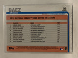 #90 Javier Baez Chicago Cubs 2019 Topps Series One Baseball Card