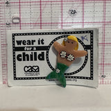 CASA Wear it for a Child Mermaid Advertising Button Pinback
