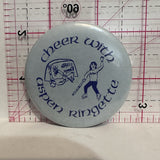 Cheer with Aspen Ringette Sports Button Pinback