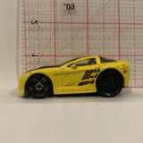 Yellow 2005 Corvette ©2004 Hot Wheels Diecast Cars CM